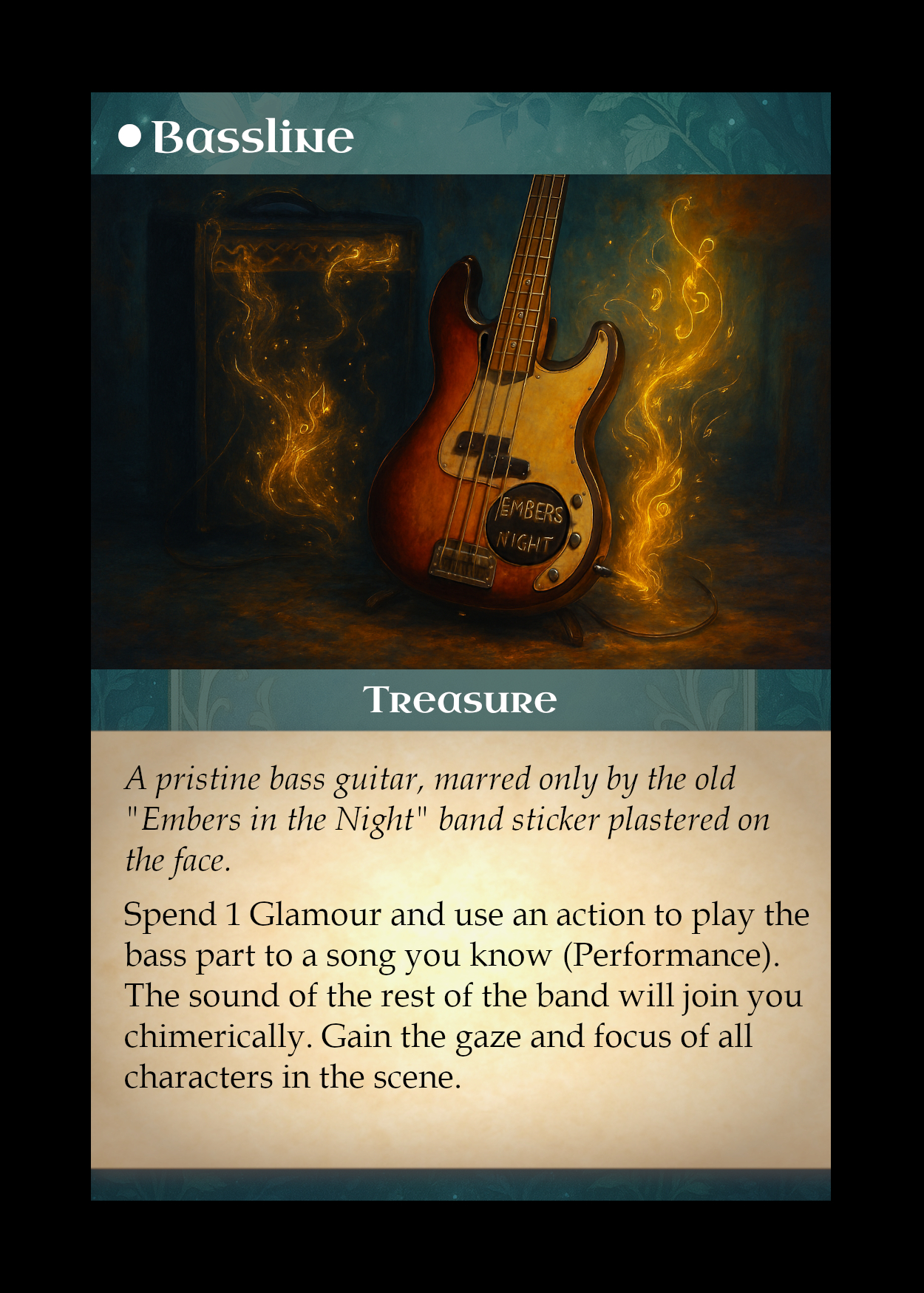 Example Treasure card